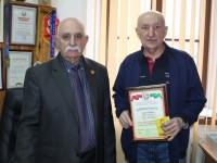 Нагрудный знак «Почетный ветеран Белорусского общественного объединения ветеранов» вручен Павлу Клещенко