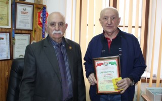 Нагрудный знак «Почетный ветеран Белорусского общественного объединения ветеранов» вручен Павлу Клещенко