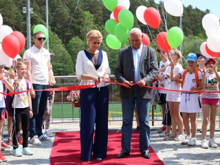 В Гродно открылся стадион по пляжному футболу