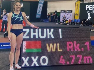 Гродненская спортсменка Ирина Жук обновила рекорд Беларуси в прыжках с шестом в помещении