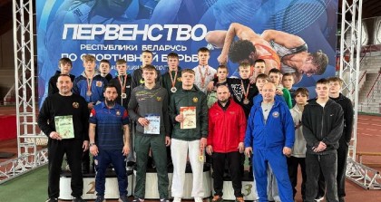 Сборная Гродненской области — третья на Первенстве Республики Беларусь по вольной борьбе